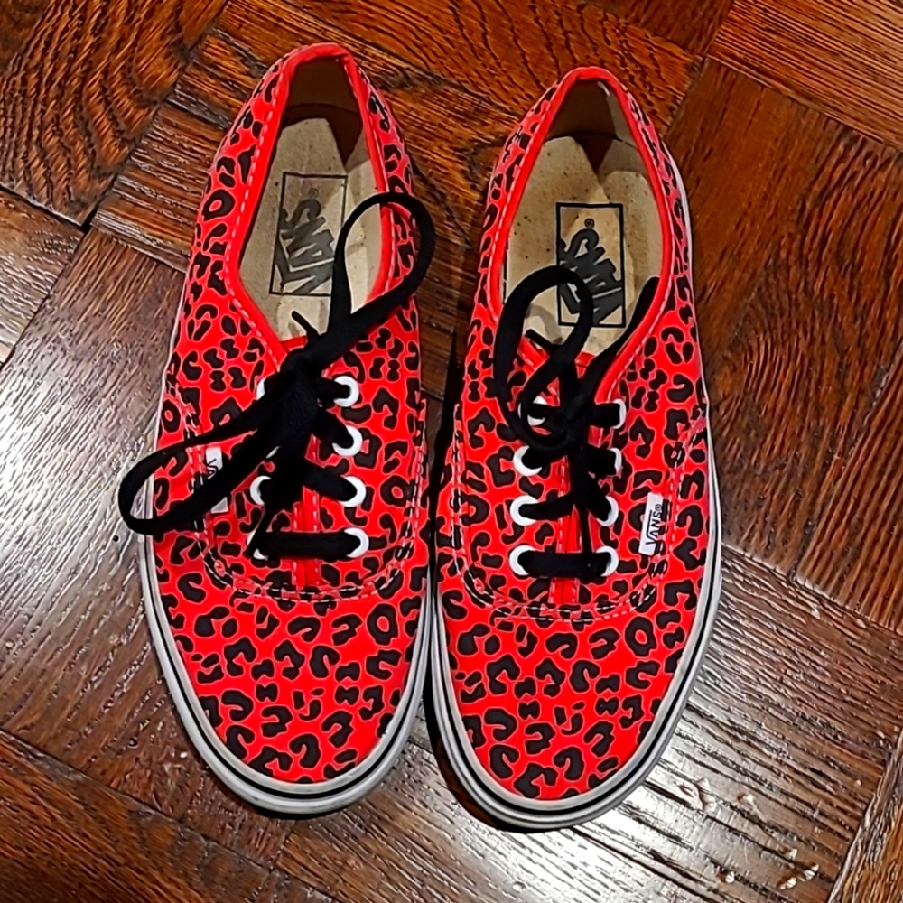 Vans Pink Cheetah Printed Sneakers
